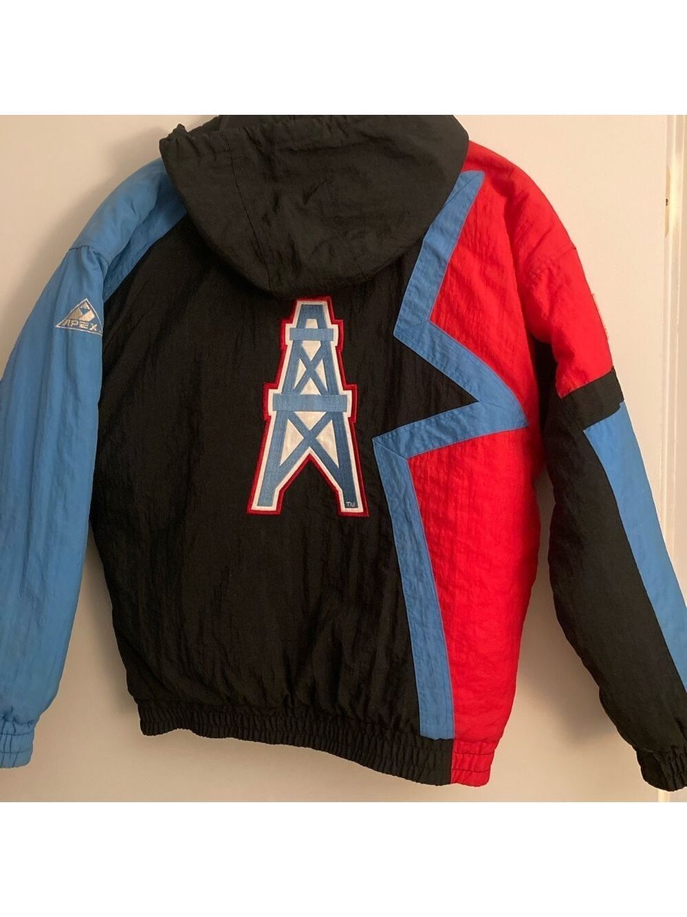 Vintage Houston Oilers NFL ProLine Puffer Hooded Jacket - Picture 2 of 11